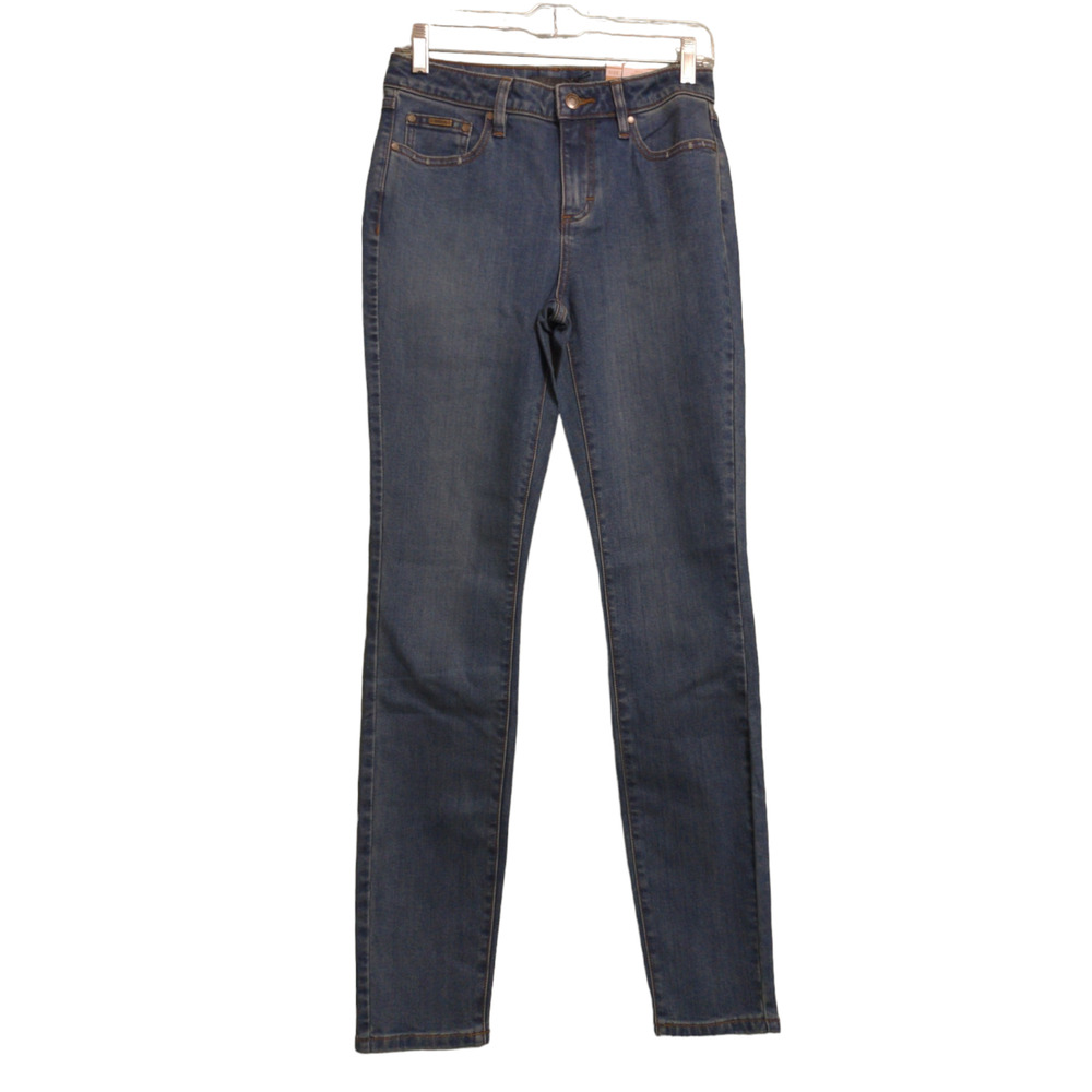 Prana Sienna Jeans True Blue Mid-Rise Skinny Stretch Organic Denim 10/30 New